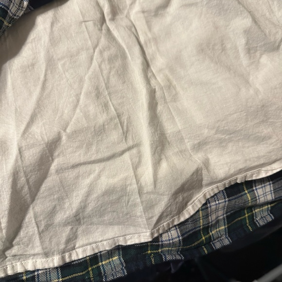 AMERICAN EAGLE SMOCKED, LINED FLANNEL TOP WITH POCKETS, NWOT!! - Picture 3 of 7